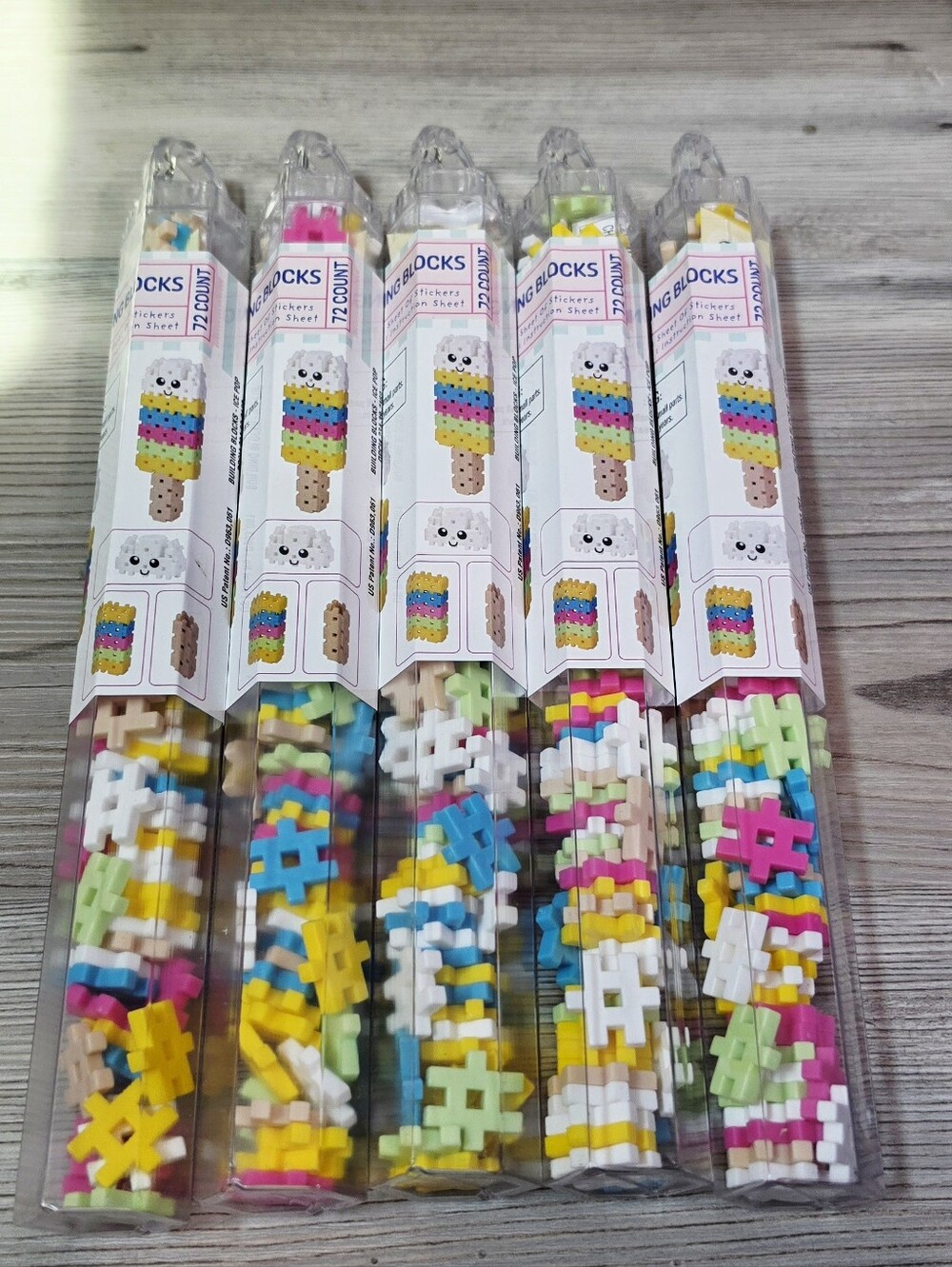 Target Bullseye Playground Kids Hashtag Building Blocks Bundle - Ice Pop